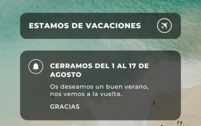 ¡Cerrado por vaciones!